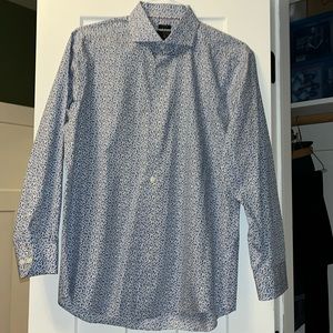James Tattersall Blue Dress Shirt